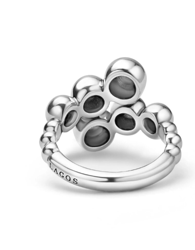 LAGOS Caviar Bubbly Silver Beaded Ring