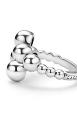 LAGOS Caviar Bubbly Silver Beaded Ring