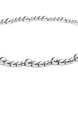 LAGOS Caviar Bubbly Silver Beaded Scalloped Necklace