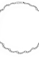 LAGOS Caviar Bubbly Silver Beaded Scalloped Necklace