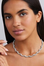 LAGOS Caviar Bubbly Silver Beaded Scalloped Necklace