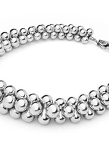 LAGOS Caviar Bubbly Silver Beaded Statement Necklace