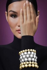 LAGOS Caviar Bubbly Silver Statement Bracelet