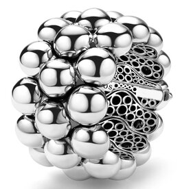 LAGOS Caviar Bubbly Silver Statement Bracelet