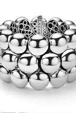 LAGOS Caviar Bubbly Silver Statement Bracelet