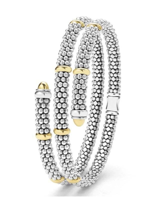 LAGOS Signature Caviar Two-Tone Caviar Versa Wrap Bracelet