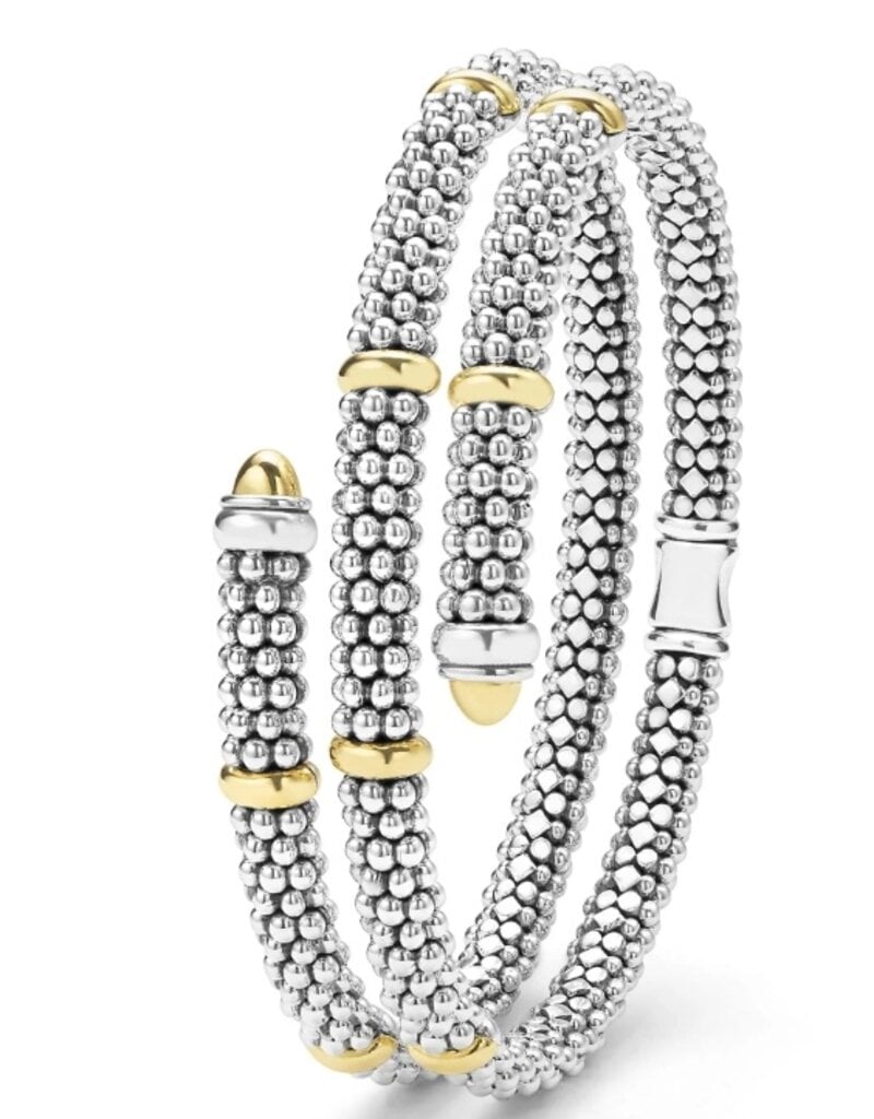 LAGOS Signature Caviar Two-Tone Caviar Versa Wrap Bracelet