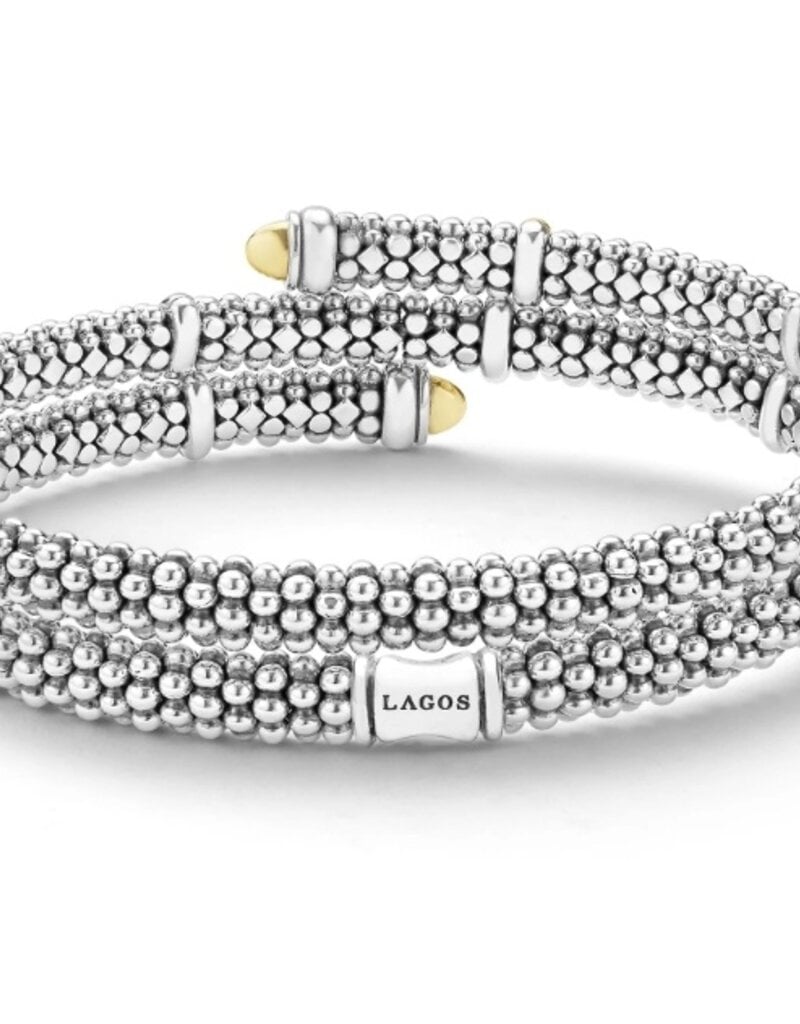 LAGOS Signature Caviar Two-Tone Caviar Versa Wrap Bracelet