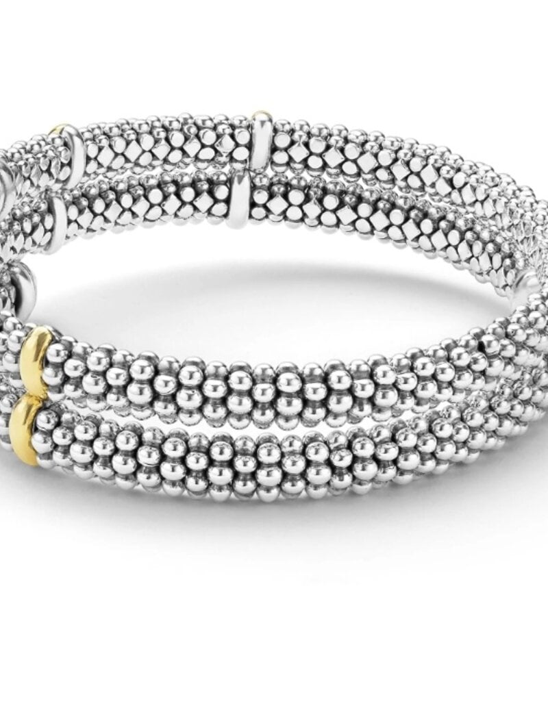 LAGOS Signature Caviar Two-Tone Caviar Versa Wrap Bracelet