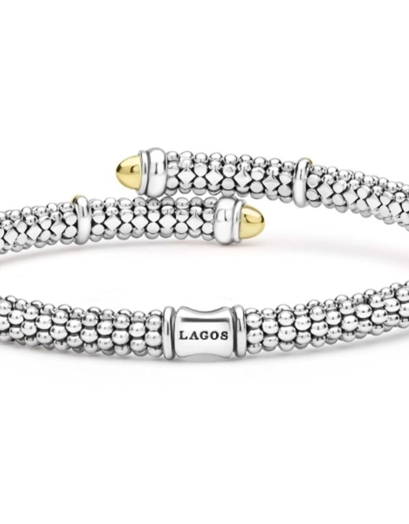 LAGOS Signature Caviar Two-Tone Caviar Versa Bypass Bracelet