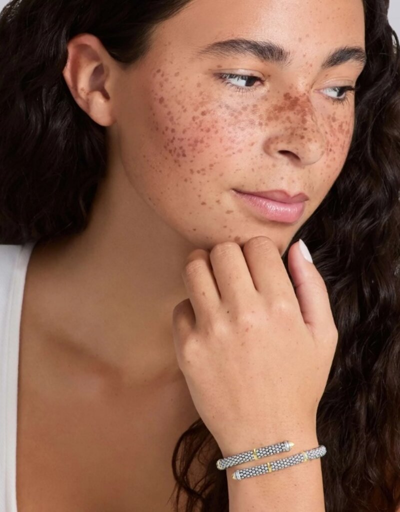 LAGOS Signature Caviar Two-Tone Caviar Versa Bypass Bracelet