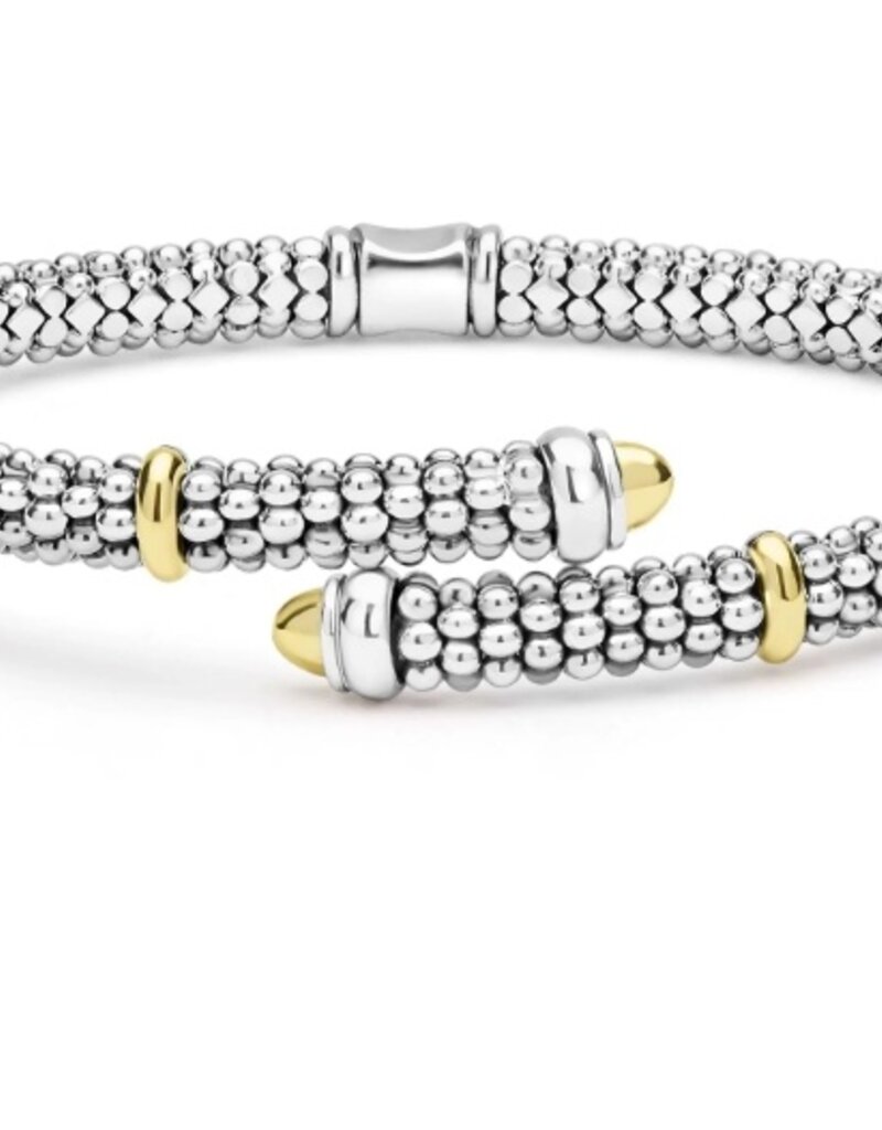 LAGOS Signature Caviar Two-Tone Caviar Versa Bypass Bracelet