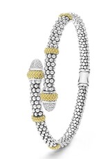 LAGOS Caviar Lux Two-Tone Caviar Diamond Versa Bypass Bracelet