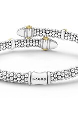 LAGOS Caviar Lux Two-Tone Caviar Diamond Versa Bypass Bracelet