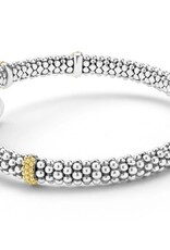 LAGOS Caviar Lux Two-Tone Caviar Diamond Versa Bypass Bracelet