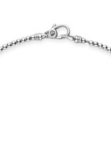 LAGOS Caviar Bubbly Petite Silver Graduated Bead Necklace