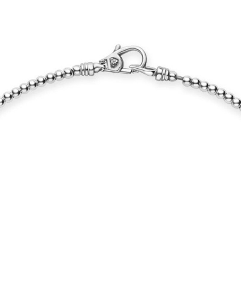 LAGOS Caviar Bubbly Petite Silver Graduated Bead Necklace