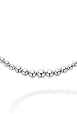 LAGOS Caviar Bubbly Petite Silver Graduated Bead Necklace