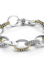 LAGOS Signature Caviar Large Two-Tone Caviar Link Bracelet