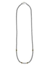 LAGOS Black Caviar Two-Tone Black Ceramic Caviar Diamond Necklace