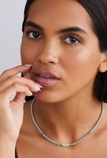 LAGOS Black Caviar Two-Tone Black Ceramic Caviar Diamond Necklace