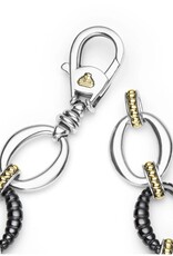 LAGOS Black Caviar Two-Tone Black Ceramic Link Bracelet