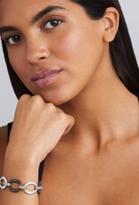 LAGOS Black Caviar Two-Tone Black Ceramic Link Bracelet