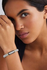 LAGOS Black Caviar Two-Tone Black Ceramic Diamond Caviar Bracelet | 9mm