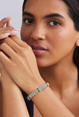 LAGOS Black Caviar Two-Tone Black Ceramic Station Bracelet | 9mm