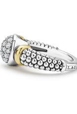 LAGOS Signature Caviar Two-Tone Oval Caviar Diamond Ring