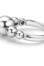 LAGOS Caviar Bubbly Silver Beaded Ring