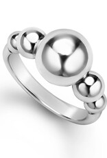 LAGOS Caviar Bubbly Silver Beaded Ring