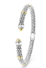 LAGOS Signature Caviar Two-Tone Caviar Versa Torque Bracelet