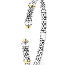 LAGOS Signature Caviar Two-Tone Caviar Versa Torque Bracelet