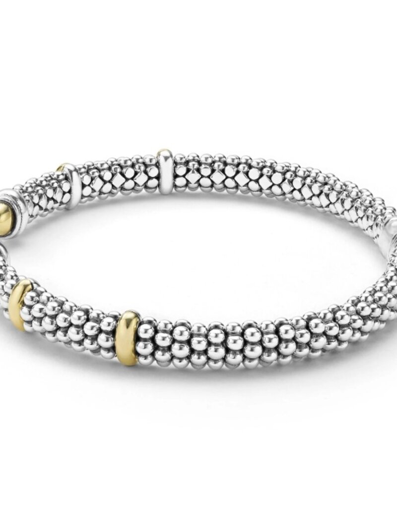 LAGOS Signature Caviar Two-Tone Caviar Versa Torque Bracelet