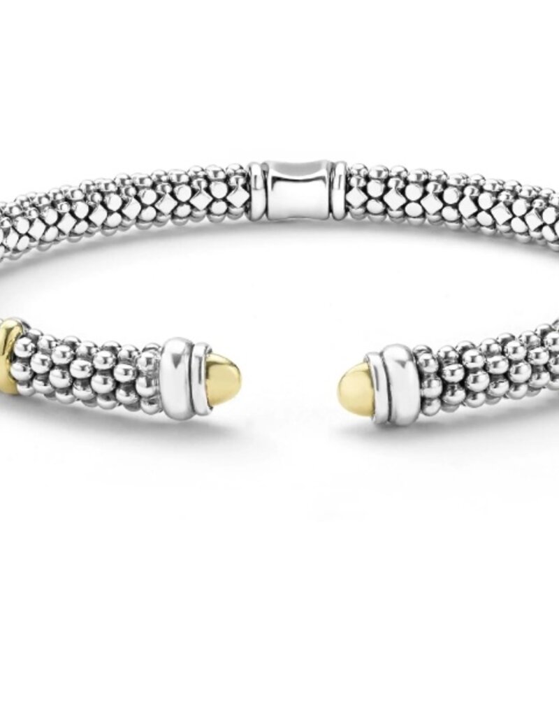 LAGOS Signature Caviar Two-Tone Caviar Versa Torque Bracelet