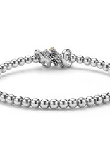 LAGOS Caviar Lux Two-Tone Four Ring Diamond Stretch Bracelet