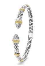 LAGOS Caviar Luxe Diamond 5mm Versa Toruqe Bracelet