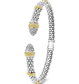 LAGOS Caviar Luxe Diamond 5mm Versa Toruqe Bracelet