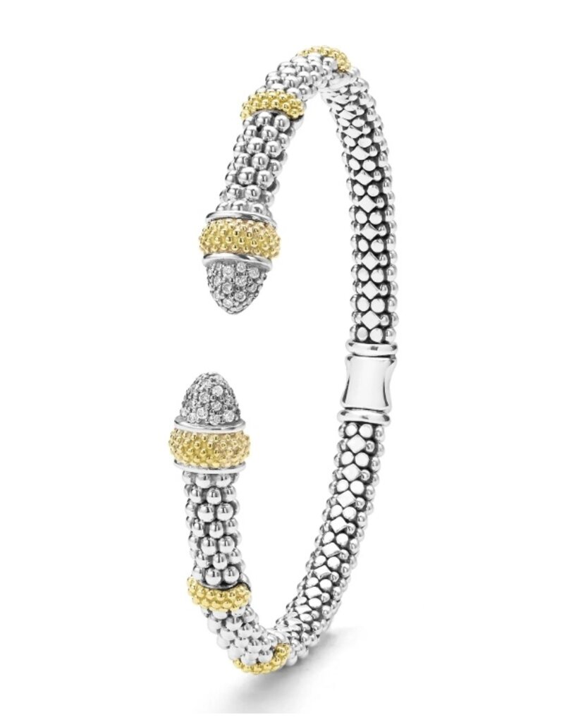 LAGOS Caviar Luxe Diamond 5mm Versa Toruqe Bracelet
