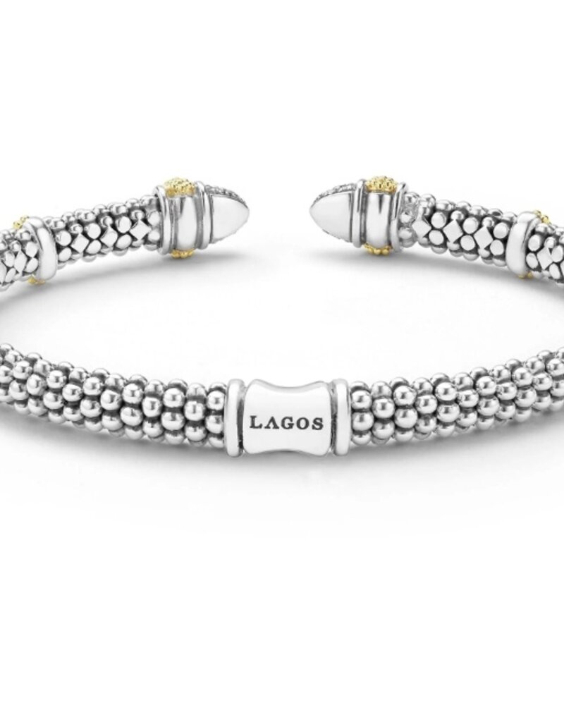 LAGOS Caviar Luxe Diamond 5mm Versa Toruqe Bracelet