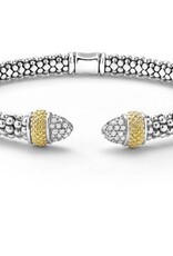 LAGOS Caviar Luxe Diamond 5mm Versa Toruqe Bracelet