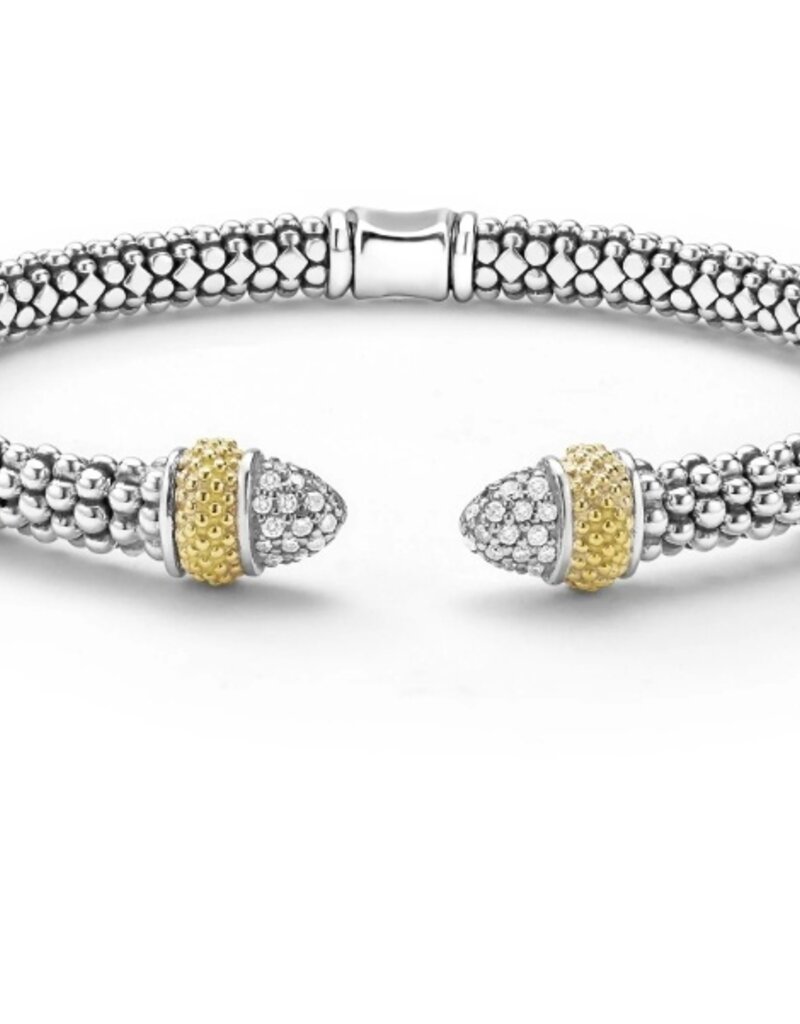 LAGOS Caviar Luxe Diamond 5mm Versa Toruqe Bracelet