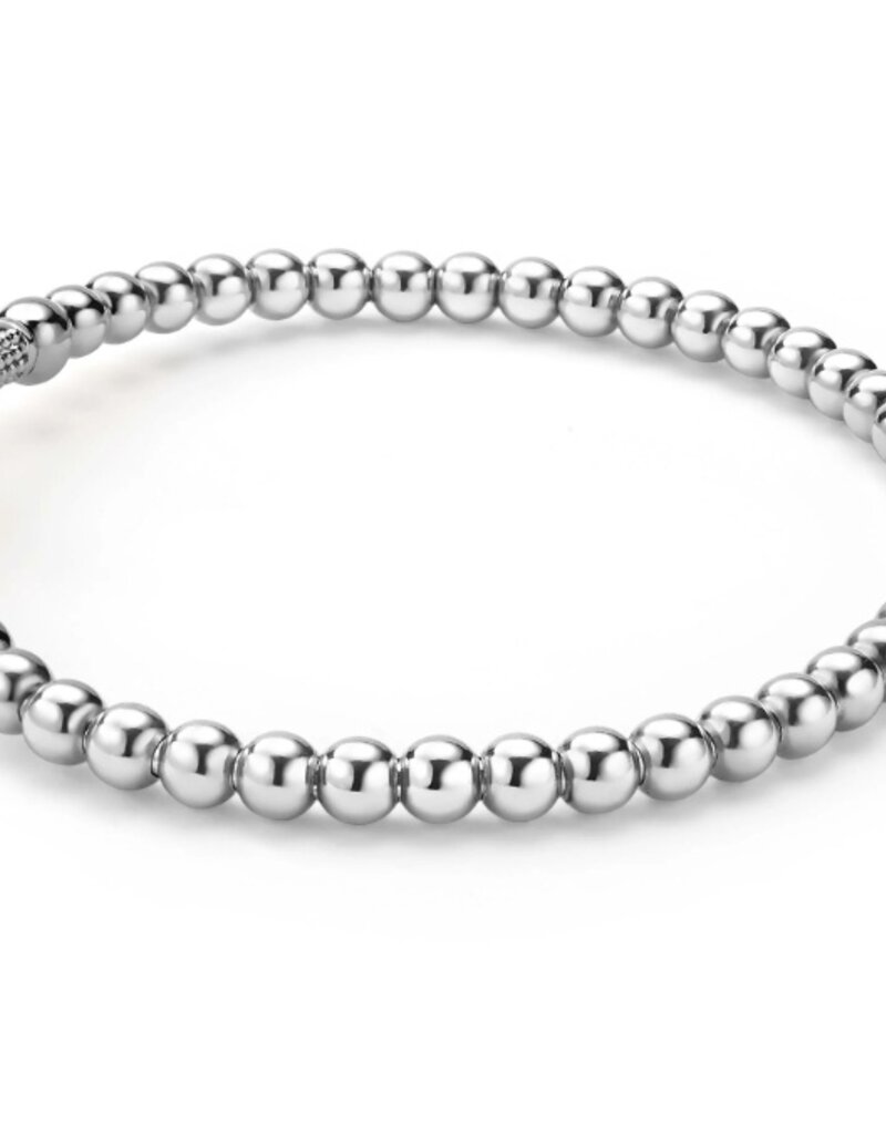 LAGOS Signature Caviar Two-Tone Caviar Cross Stretch Bracelet