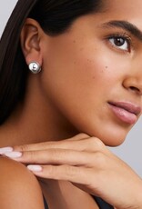 LAGOS Caviar Bubbly Silver Round Huggie Earrings