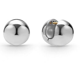 LAGOS Caviar Bubbly Silver Round Huggie Earrings