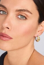 LAGOS Signature Caviar Two-Tone Interlocking Hoop Earrings