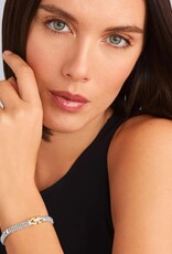 LAGOS Derby Two-Tone Caviar Buckle Diamond Bracelet | 9mm