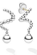 LAGOS Caviar Bubbly Silver Beaded Statement Drop Earrings