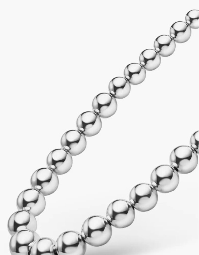 LAGOS Caviar Bubbly Silver Graduated Bead Necklace